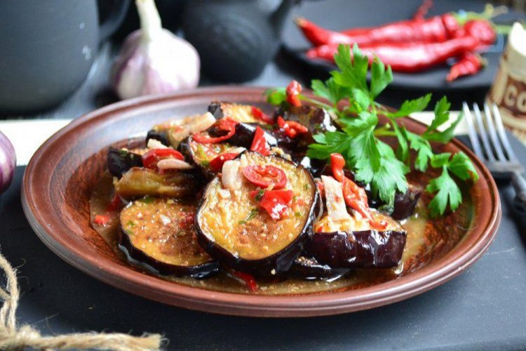 Баклажаны по-грузински в кисло-сладком маринаде