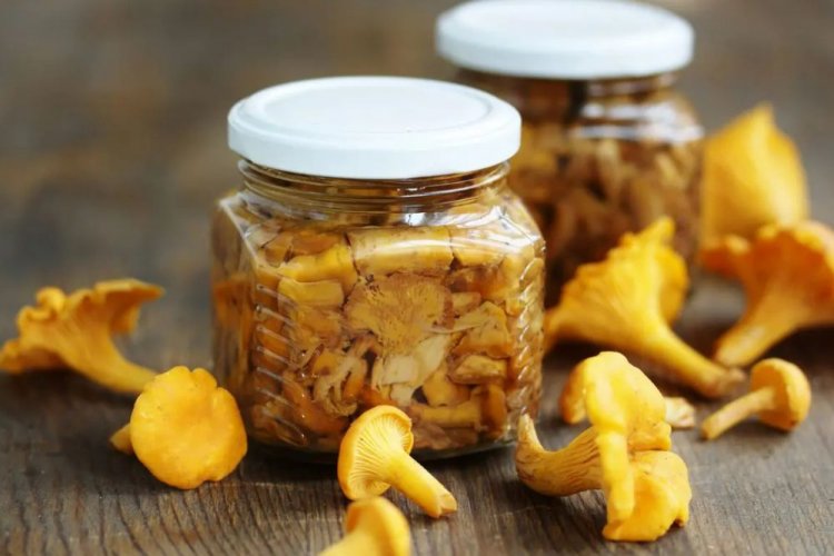 Маринованные лисички с лимонным соком