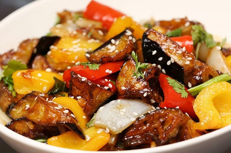 Баклажаны с рисовым уксусом по-китайски