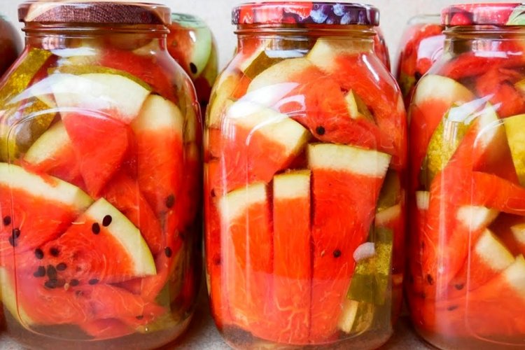 Маринованные арбузы с лимонной кислотой