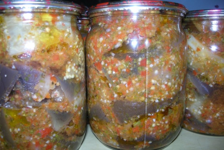Маринованные баклажаны «Тещин язык» на зиму