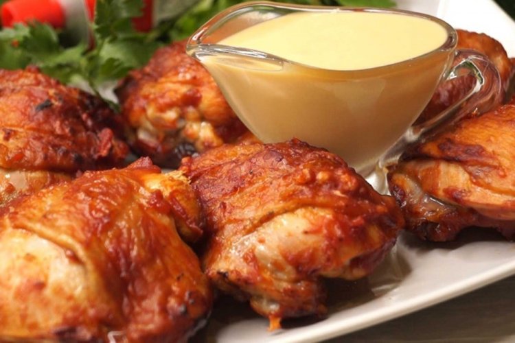 Медово-горчичный соус для курицы