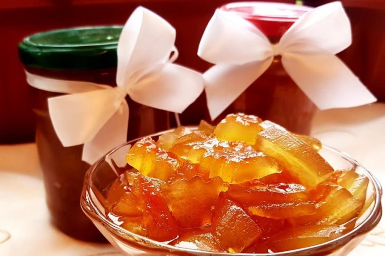 Варенье из арбузных корок с апельсиновым соком