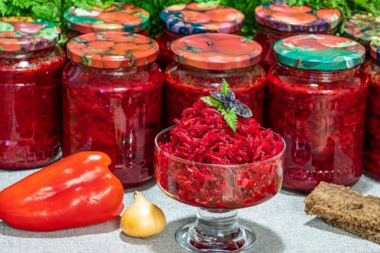Маринованная свекла с болгарским перцем на зиму