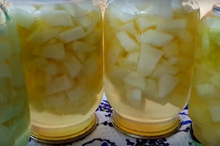 Компот из кабачков с дыней