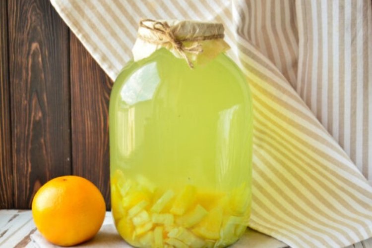 Компот из кабачков с апельсином на зиму