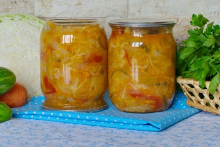 Пикантный салат по-кубански с корнем хрена