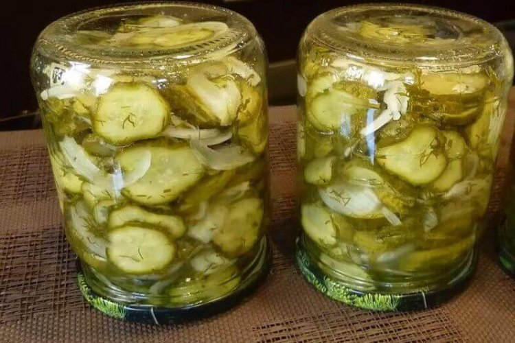Сладкие огурцы по-фински без горчицы