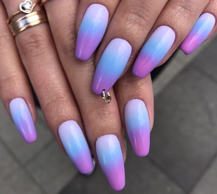 Маникюр с пирсингом