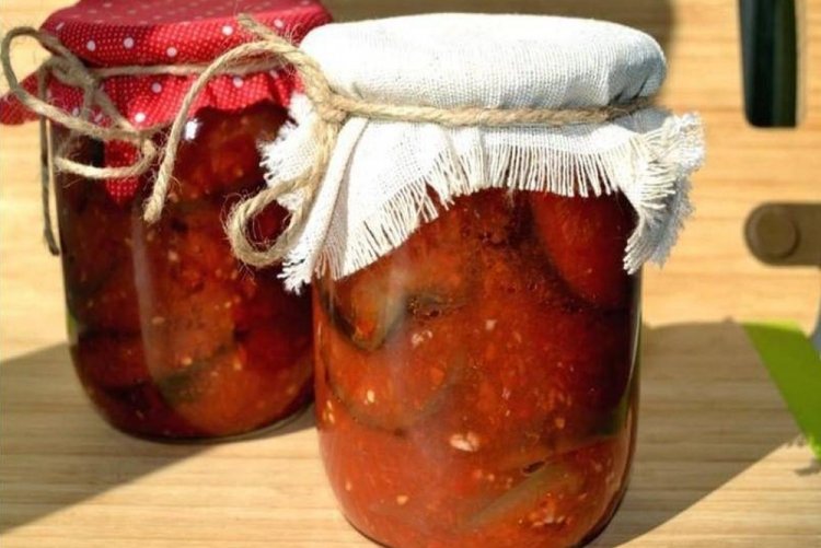 Салат «Тещин язык» из баклажанов