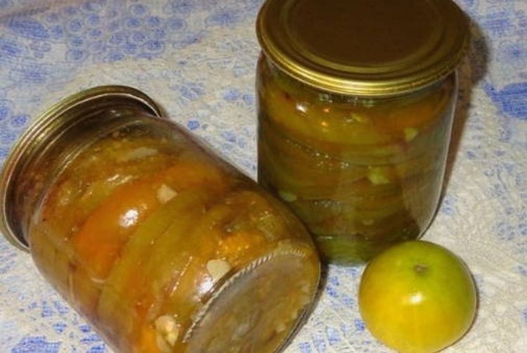 Жареные зеленые помидоры на зиму