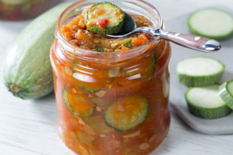 Острые жареные кабачки на зиму