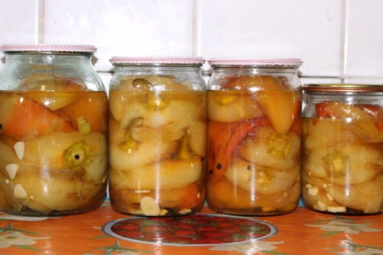 Жареный болгарский перец с аспирином на зиму