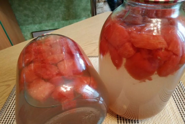 Компот из арбуза с лимоном на зиму