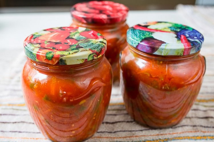 Спаржевая фасоль с кабачками и цветной капустой на зиму