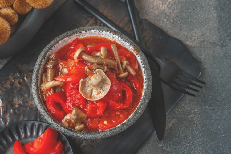 Грибной суп с опятами в банках