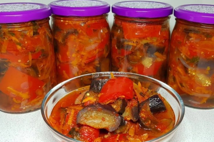 Салат «Парамониха» с баклажанами на зиму