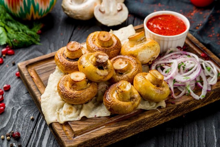 Шампиньоны на гриле – классический рецепт