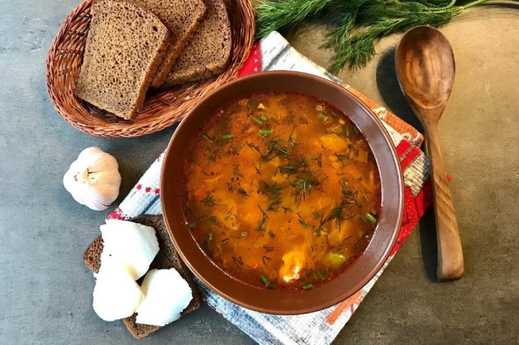 Щи в афганском казане