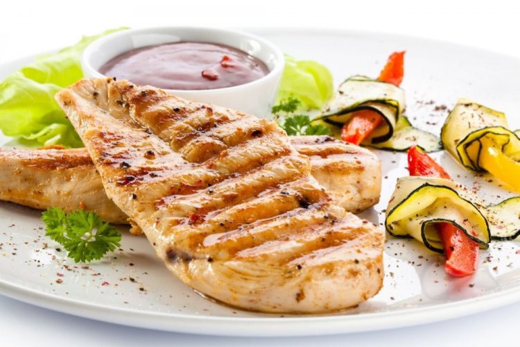 Курица на электрогриле