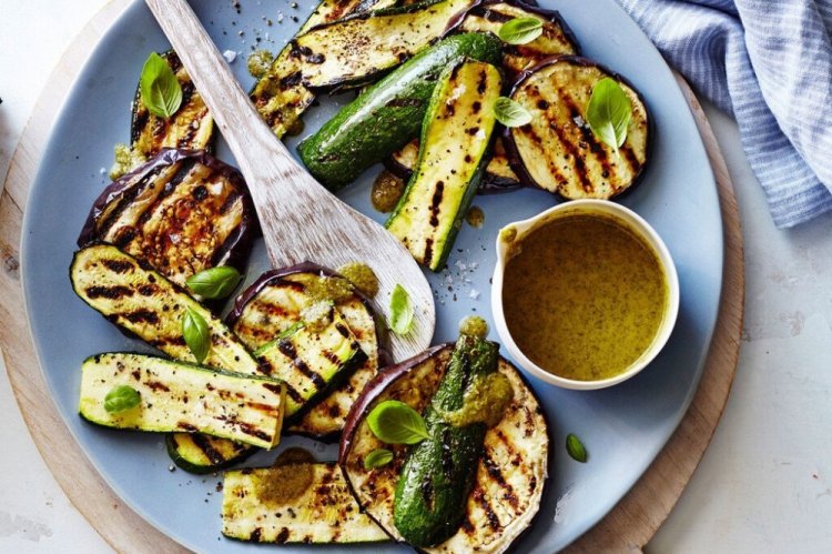 Кабачки и баклажаны на электрогриле
