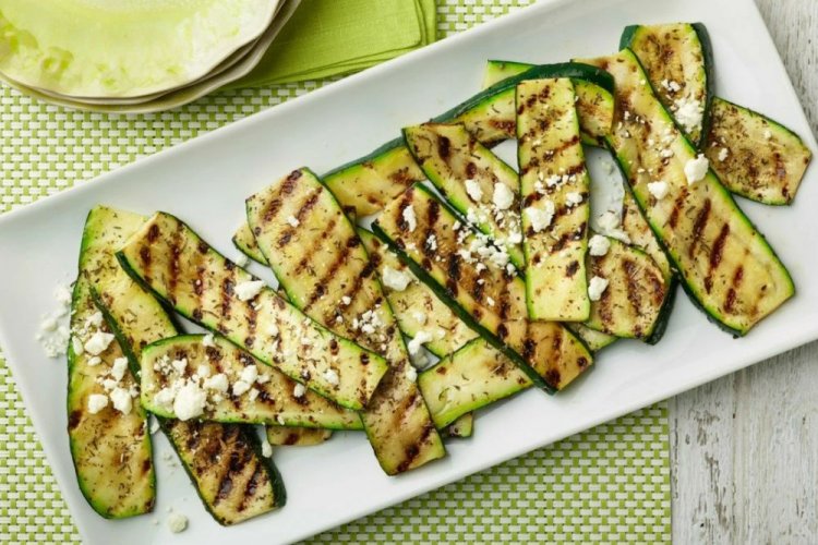 Кабачки в бальзамическом уксусе на гриле