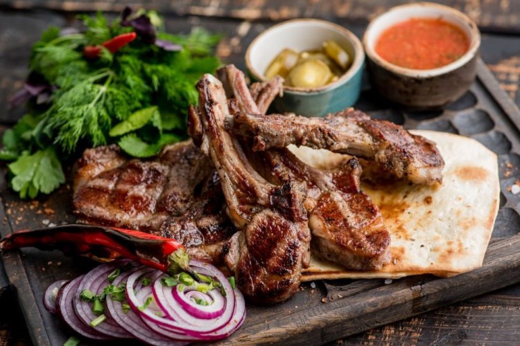 Шашлык из бараньей корейки