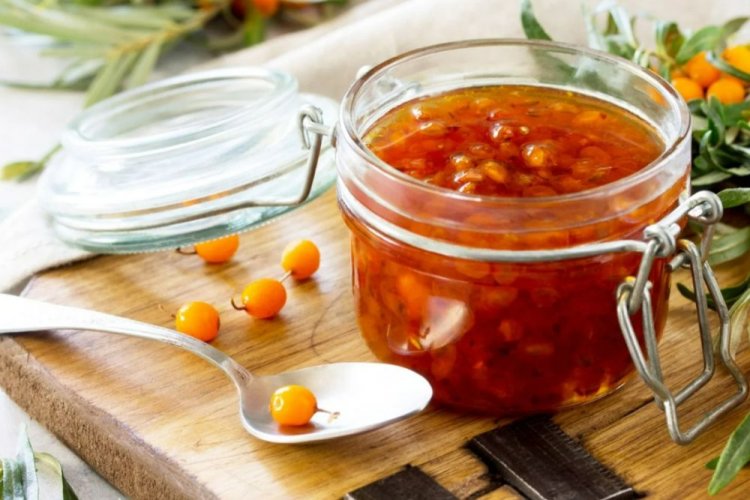 Янтарное варенье-пятиминутка из облепихи на зиму