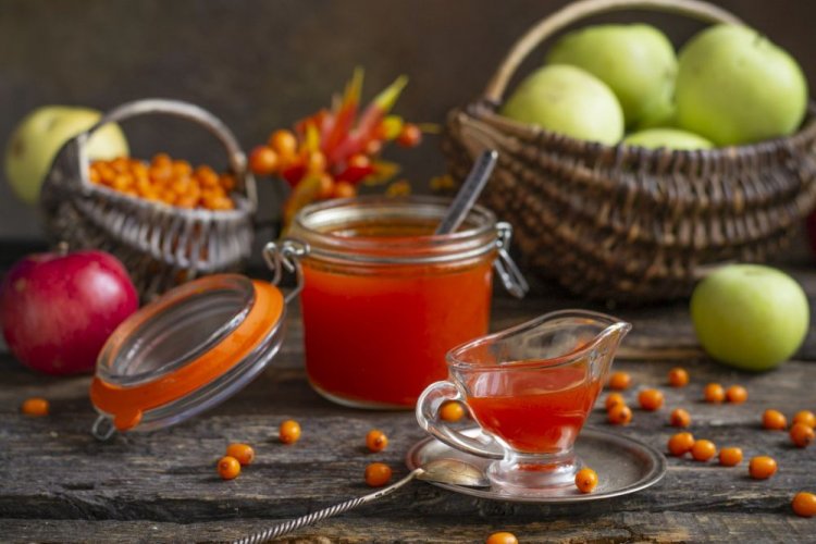 Варенье из облепихи и яблок на зиму