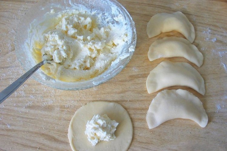 Творожная начинка для вареников