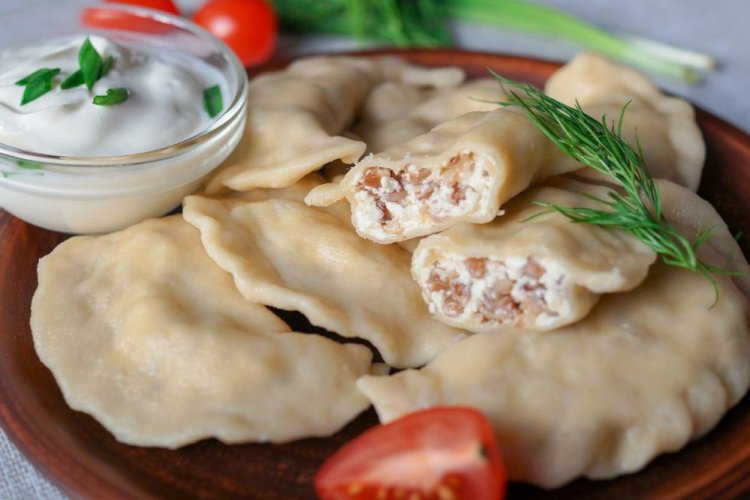 Начинка с гречкой, яйцом и брынзой