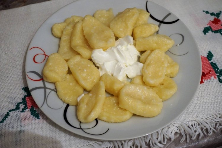 Ленивые вареники с кукурузной мукой