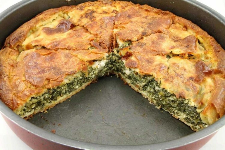 Заливной пирог со щавелем