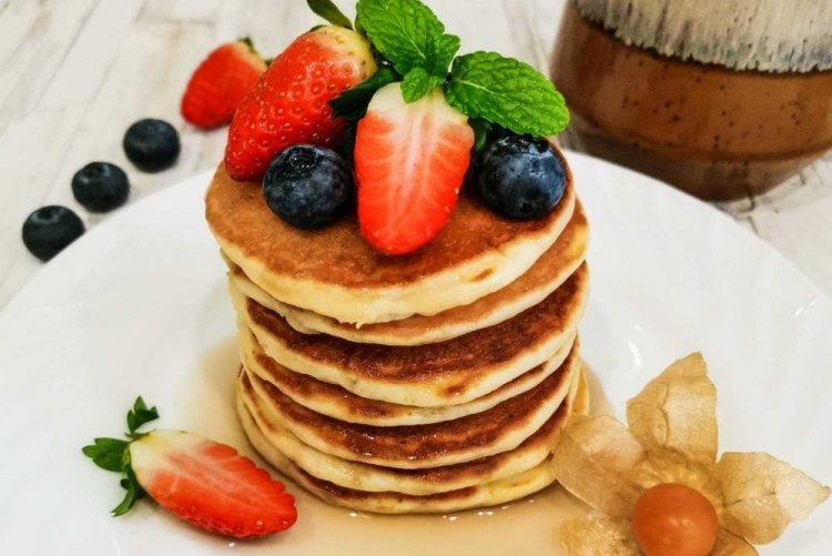 Панкейки на кефире с содой