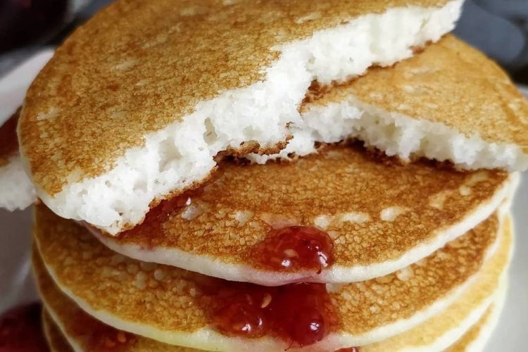 Панкейки на кефире и рисовой муке