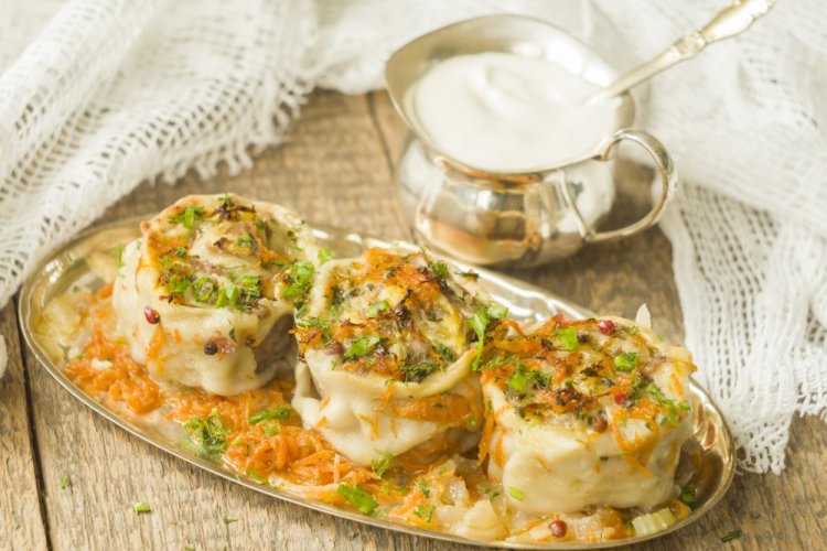 Ленивые пельмени в духовке