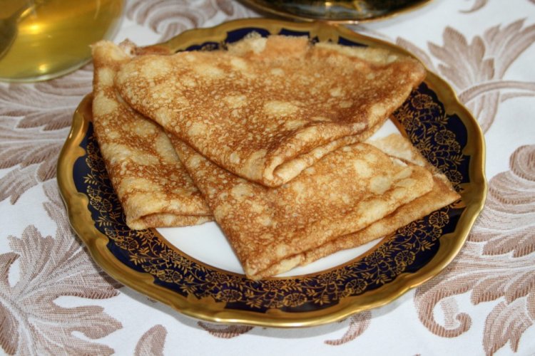 Дрожжевые блины на рисовой муке