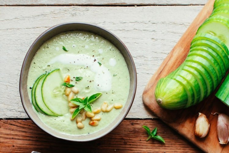 Огуречный крем-суп