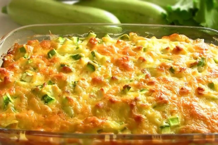 Запеканка из кабачков под сыром