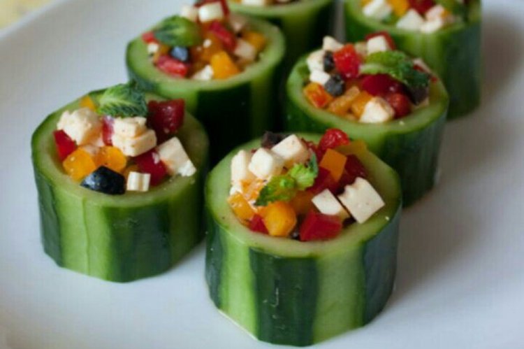 Стаканчики из огурцов