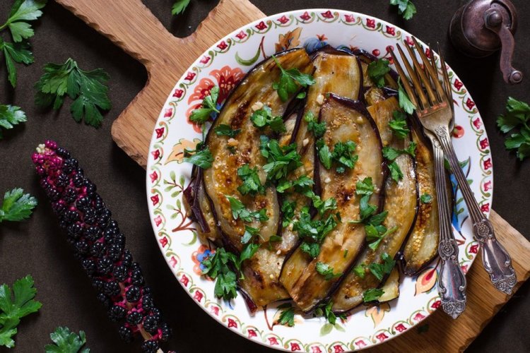 Баклажаны в медовой карамели