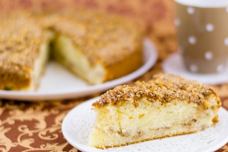 Пирог на сметане и рисовой муке