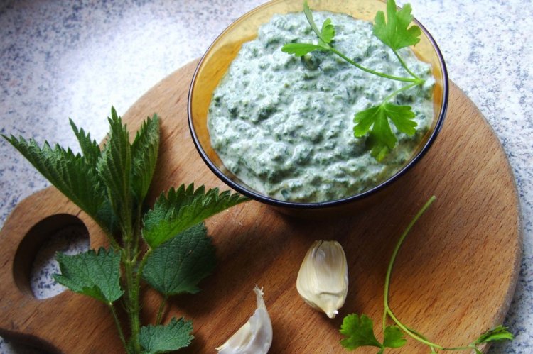 Творог с крапивой