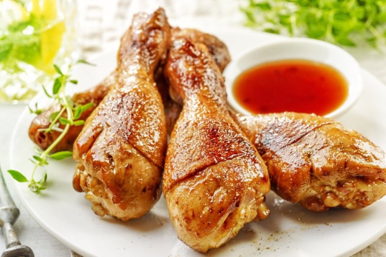 Куриные ножки с рисовым уксусом в мультиварке