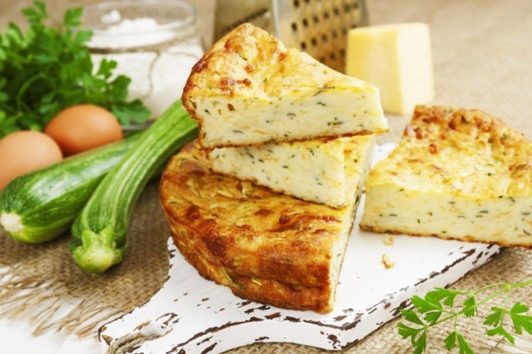 ПП запеканка из кабачков и творога