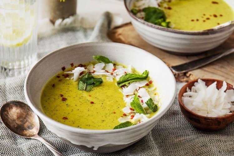 Крем-суп из кабачков с кокосовым молоком