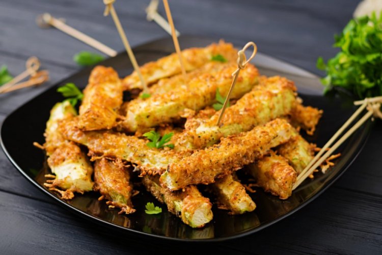 Цукини в сырной панировке