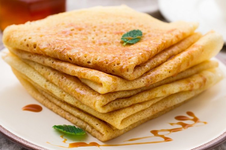 Заварные ПП блины на кефире