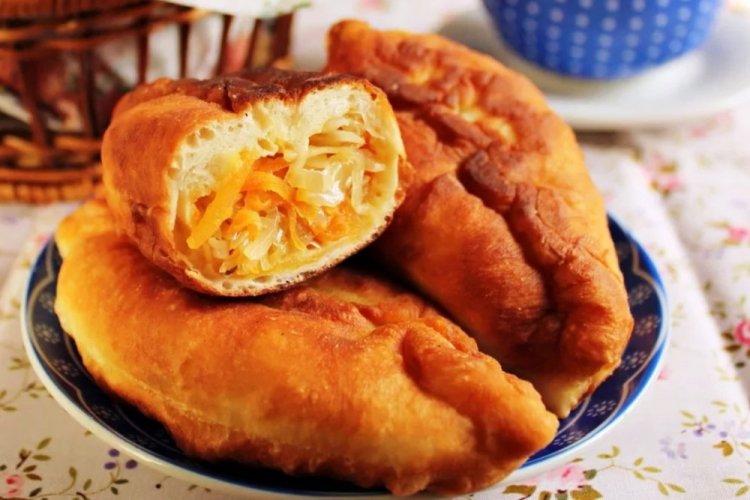 С двумя видами капусты и овощами