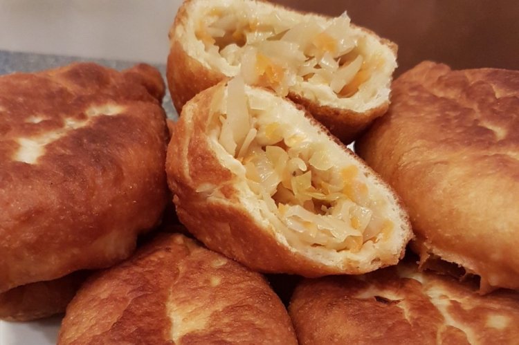 Начинка с квашеной капустой и красной рыбой